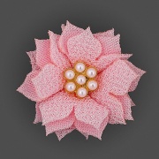 Цветочки декоративные, цвет розовый, размер 35 мм, 