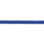 Тесьма отделочная металлизированная, ширина 12 мм, цвет золотой+синий, намотка 15 ярдов