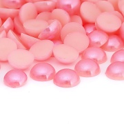 Полубусины под жемчуг пластиковые, размер 10 мм, цвет розовый