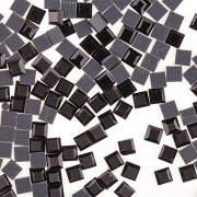 Стразы термоклеевые стеклянные Crystal, форма квадрат, размер 4х4 мм, цвет черный, 480 шт/уп 