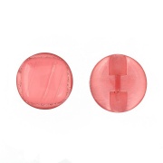Пуговица пластиковая на полуножке, цвет грязно-розовый, размер 24L