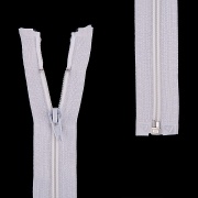Молиня спираль, тип 5, разьемная, длина 45 см, цвет 101 (белый), "простой" бегунок