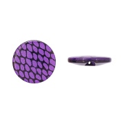 Пуговица пластиковая на полуножке, размер 20L, форма круглая, цвет фиолетовый 