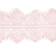 Кружево "Французское", ширина 140 мм, цвет розовый, длина 3 метра