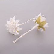 Цветочки свадебные, диаметр 35 мм, цвет белый