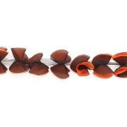 Кружево "Бантики" из капроновой ленты, ширина 65 мм, цвет оранжевый (62), намотка 10 ярдов