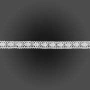 Кружево вязаное плетеное, ширина 20 мм, цвет белый, намотка 15 ярдов (D5) (E9)
