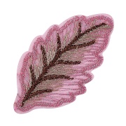 Листочки декоративные, размер 60х30 мм, цвет розовый, 