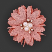 Цветочки декоративные, цвет грязно-розовый, размер 55 мм, 