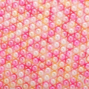 Бусины под жемчуг прибивные с градиентом, размер 5 мм, цвет розовый с желтым, вес 500 г 