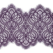 Кружево "Французское", ширина 250мм, цвет фиолетовый, длина 3 метра
