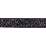 Декоративная лента бархатная, ширина 15 мм, намотка 50 ярдов,вет черный