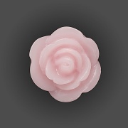 Цветочек пластиковый, диаметр 10 мм, цвет розовый,