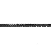 Пайетки на нитке, d=3 мм, цвет черный радужный