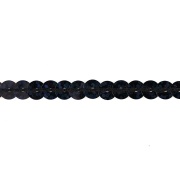 Пайетки на нитке, d=6 мм, цвет черный радужный, намотка 100 ярдов