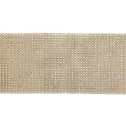 Декоративное украшение из пластика, рулон, цвет золото, ширина 120 мм (24 ряда), намотка 10 ярдов