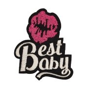 Термоаппликация "Best Baby", размер 66х80 мм 