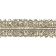 Кружево "Французское", ширина 115 мм, цвет хаки-1, длина 3 метра