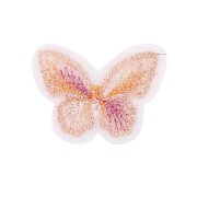 Аппликации бабочки из капрона, размер 33х24 мм  цвет персиковый