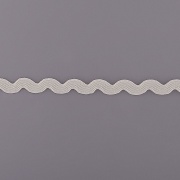 Декоративная тесьма вьюнок, ширина 8 мм,  намотка 15 ярдов, цвет никель (№42)