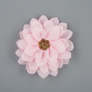 Цветочки декоративные со стразами, цвет розовый, диаметр 60 мм, 