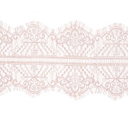 Кружево "Французское", ширина 140 мм, цвет грязно-розовый, длина 3 метра