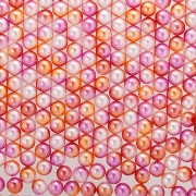 Бусины под жемчуг прибивные с градиентом, размер 5 мм, цвет грязно-розовый с оранжевым, вес 500 г 