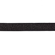Декоративная лента бархатная, ширина 10 мм, намотка 50 ярдов, цвет черный