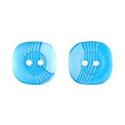 Пуговица пластиковая на два прокола, размер 20L, цвет №9 (голубой)