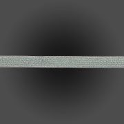 Лента бархатная с люрексом, ширина 15 мм, намотка 50 ярдов, цвет белый