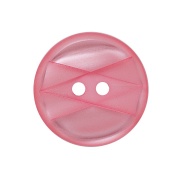 Пуговица пластиковая на два прокола, розовая, 34L