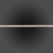 Кружево  вязаное плетеное,  ширина 12 мм, цвет грязно-розовый, намотка 15 ярдов, (С10)