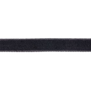 Лента бархатная, ширина 10 мм, цвет черный, намотка 50 ярдов (C12)