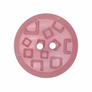 Пуговица пластиковая на два прокола, грязно-розовая, 40L