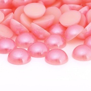 Полубусины под жемчуг пластиковые, размер 12 мм, цвет розовый