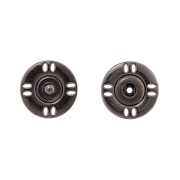 Кнопки пришивные, металлические №8, размер 18 мм, цвет черный никель