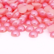Полубусины под жемчуг пластиковые, размер 8 мм, цвет розовый