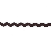 Декоративная тесьма вьюнок, ширина 8 мм, намотка 15 ярдов, цвет коричневый (№70)