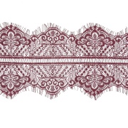Кружево "Французское", ширина 140 мм, цвет фиолетовый, длина 3 метра
