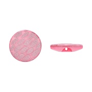 Пуговица пластиковая на полуножке, размер 20L, форма круглая, цвет розовый