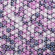 Бусины под жемчуг прибивные с градиентом, размер 5 мм, цвет фиолетовый с розовым, вес 500 г 