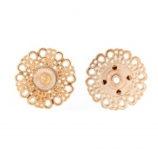 Кнопки пришивные, металлические №12, размер 25 мм, цвет золото