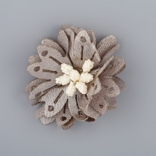 Цветочки декоративные, цвет серый, размер 40  мм, 