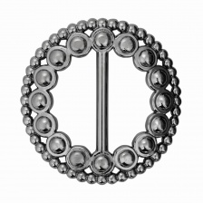 Пряжка пластиковая, внутренний размер 45 мм, цвет темный никель