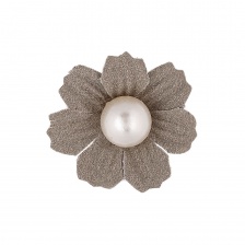 Цветочки декоративные, цвет серый, размер 35 мм,