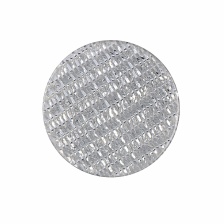 Пуговица пластиковая на полуножке, размер 20L, цвет белый с блестками