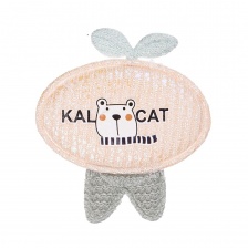Аппликация 3D "Котик", цвет шампань, размер 40х40 мм