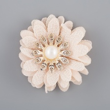 Цветочки декоративные, цвет шампань, диаметр 45 мм, 
