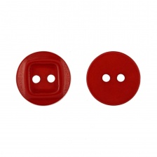 Пуговица пластиковая на два прокола, 20L, цвет бордовый