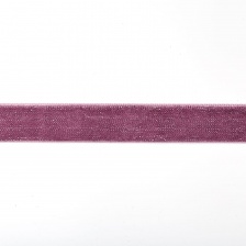 Лента бархатная с люрексом, ширина 15 мм, цвет С132 (сиреневый), намотка 20 ярдов